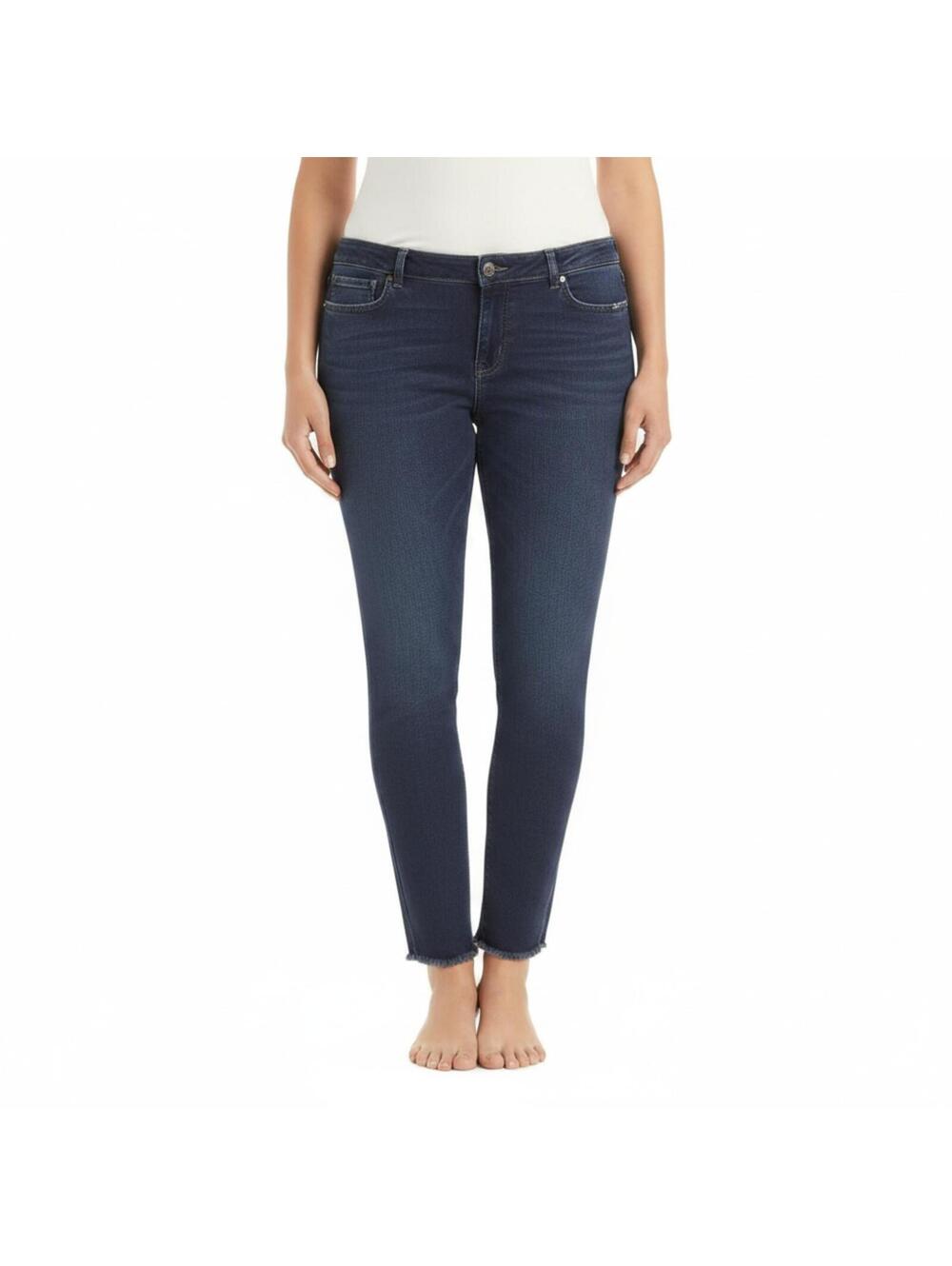 Old Navy Jeans Mid-Rise Rockstar Super Skinny 20 Dark Blue